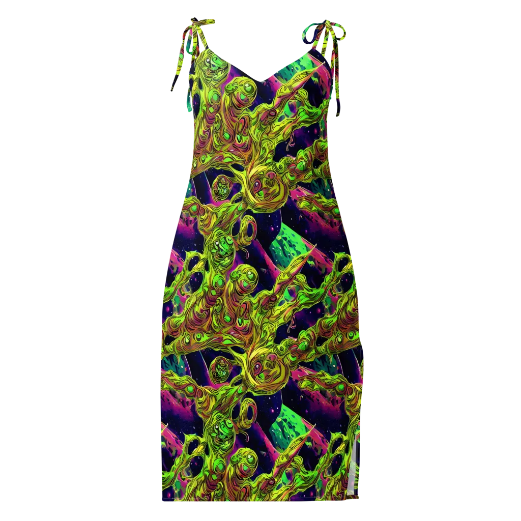 Neon Moonfall on Slip Dress — Front