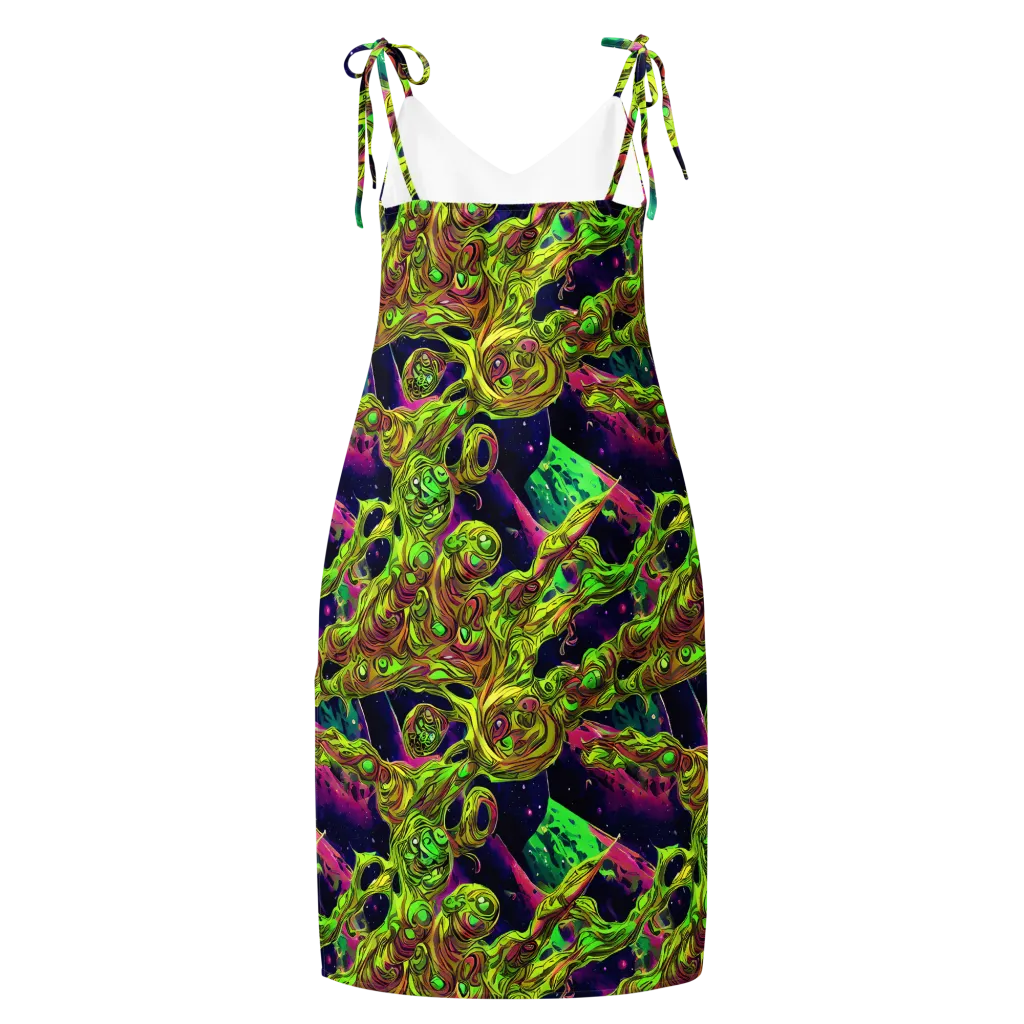 Neon Moonfall on Slip Dress — Back