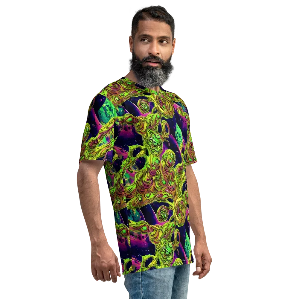 Neon Moonfall on Men's Crew Neck T-Shirt — Right