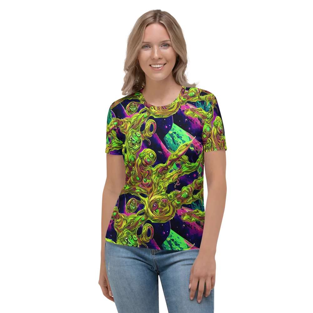 Neon Moonfall on Women's Crew Neck T-Shirt — Front