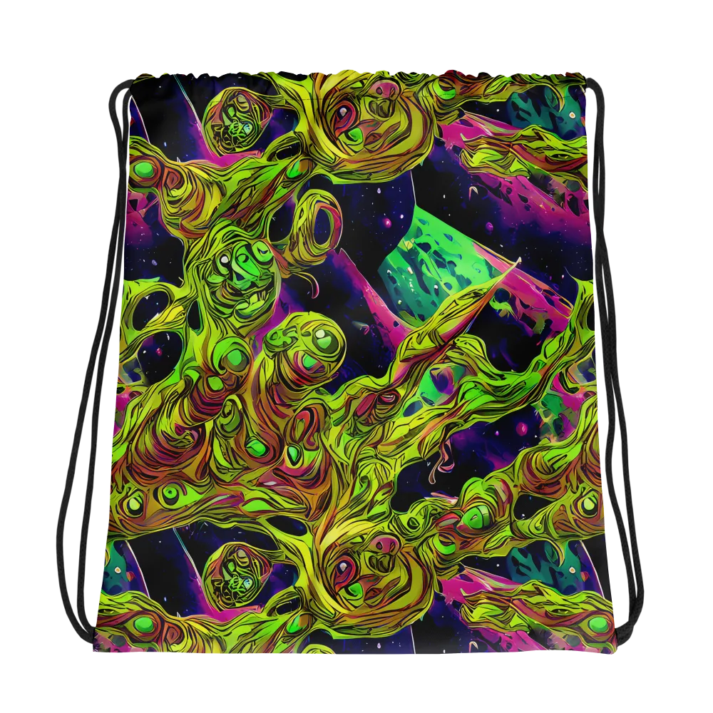Neon Moonfall on Drawstring Bag — Photo