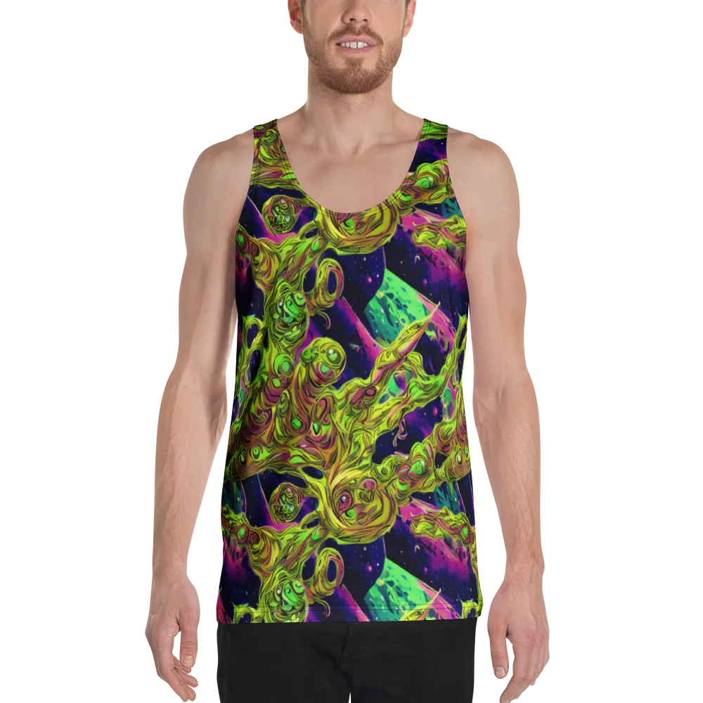 Neon Moonfall on Men's Tank Top — Front