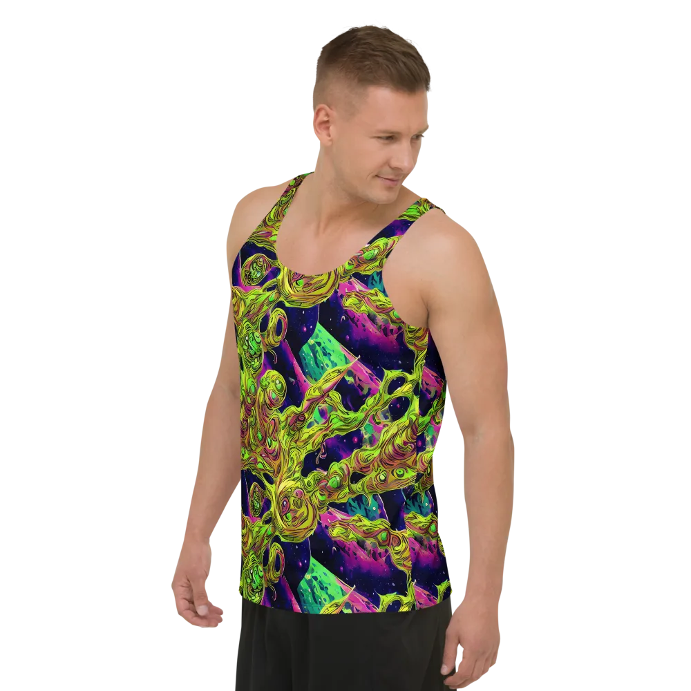 Neon Moonfall on Men's Tank Top — Left Front