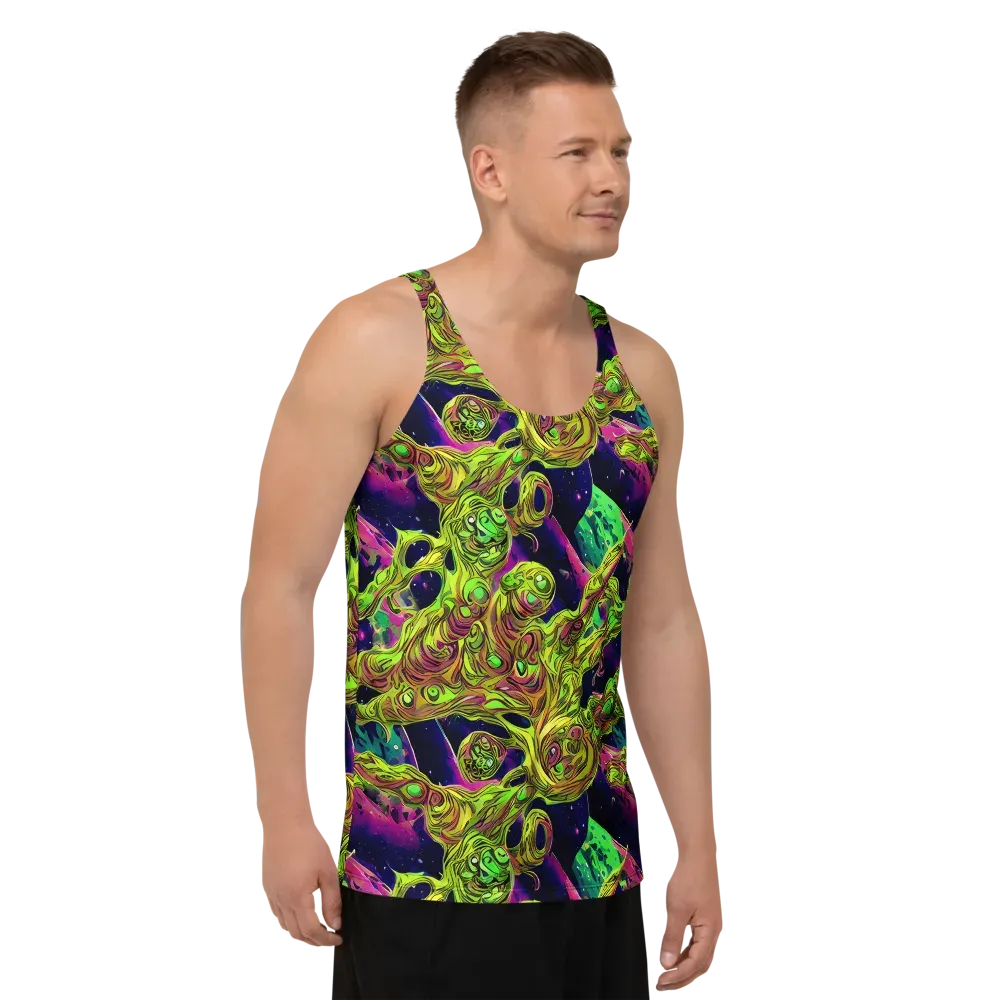 Neon Moonfall on Men's Tank Top — Right Front