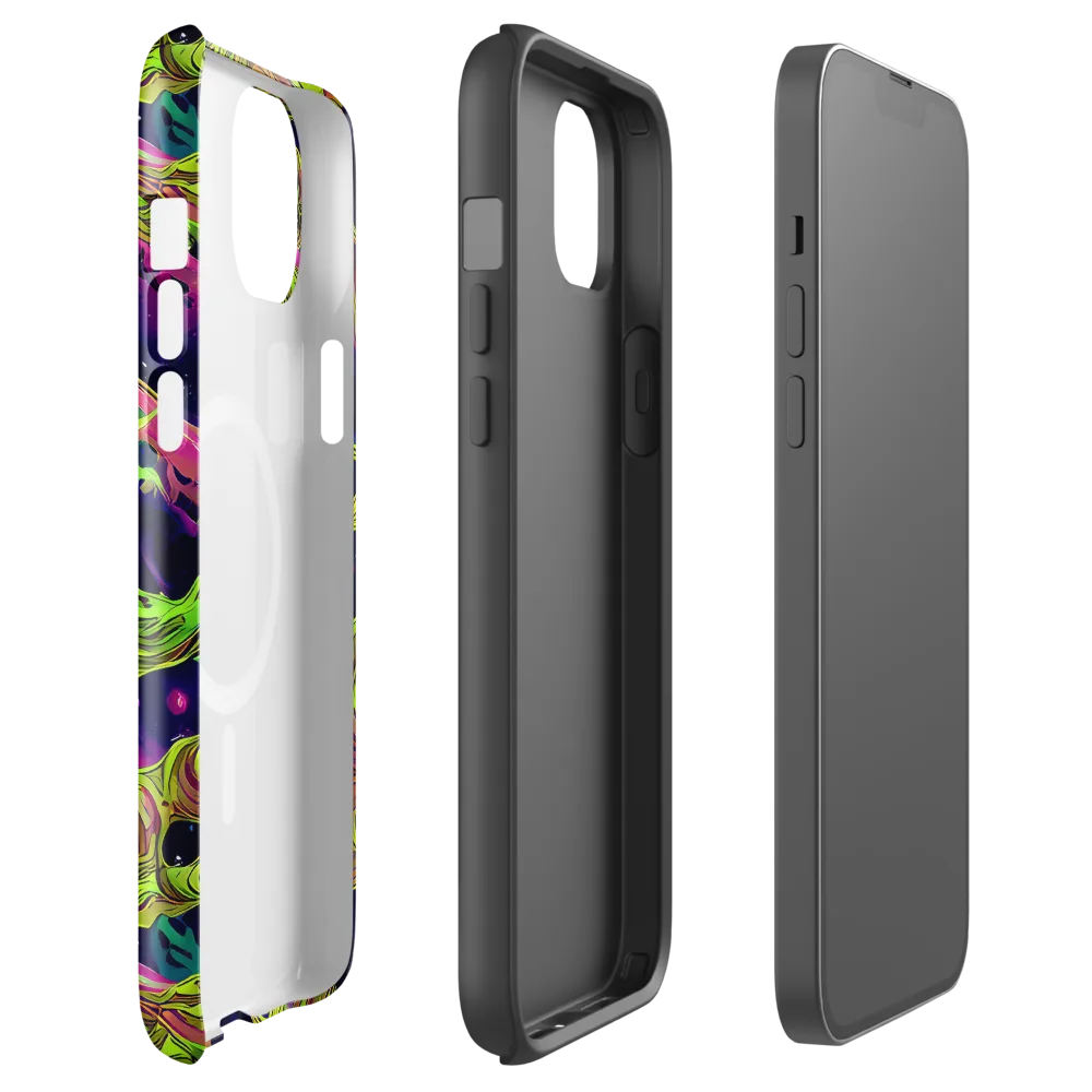 Neon Moonfall on MagSafe Tough Case for iPhone® — Front