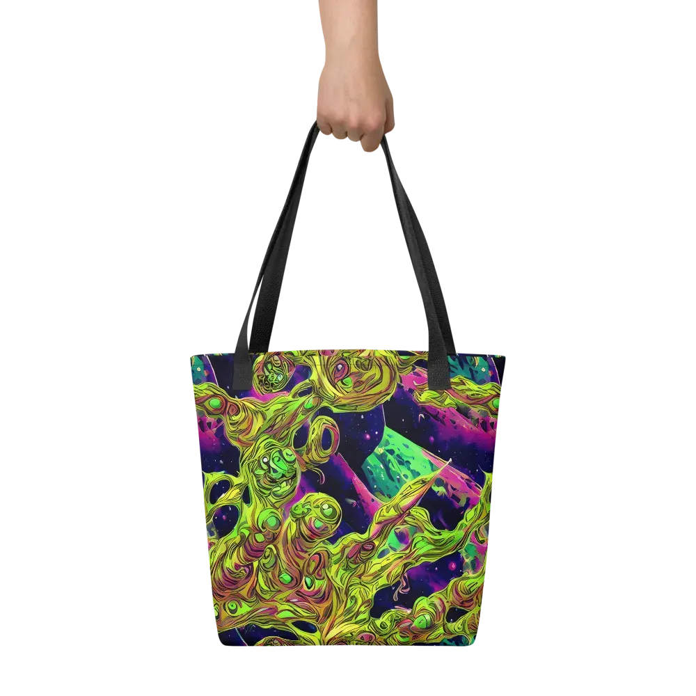 Neon Moonfall on Tote Bag — Front