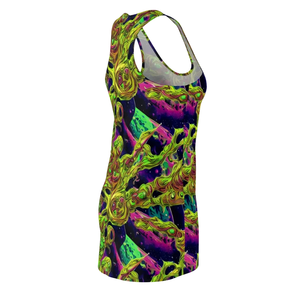 Neon Moonfall on Racerback Dress — Back Side
