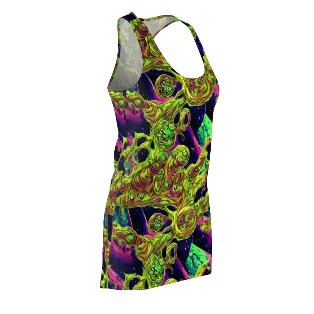 Neon Moonfall on Racerback Dress — Front Side