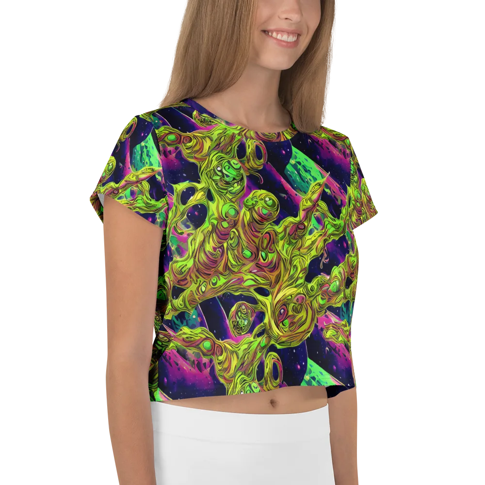 Neon Moonfall on Crop Tee — Right