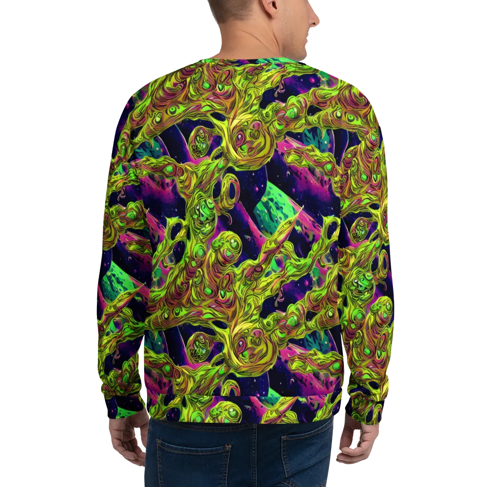 Neon Moonfall on Sweatshirt — Back
