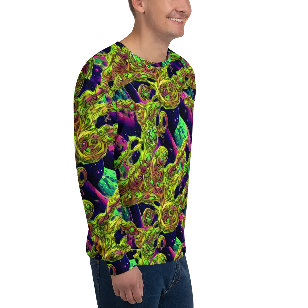 Neon Moonfall on Sweatshirt — Right Front