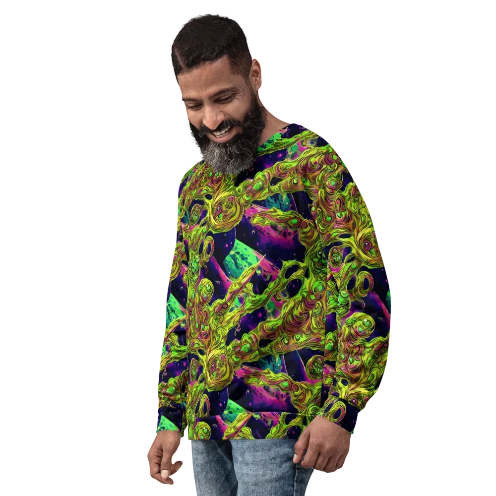 Neon Moonfall on Sweatshirt — Left Front