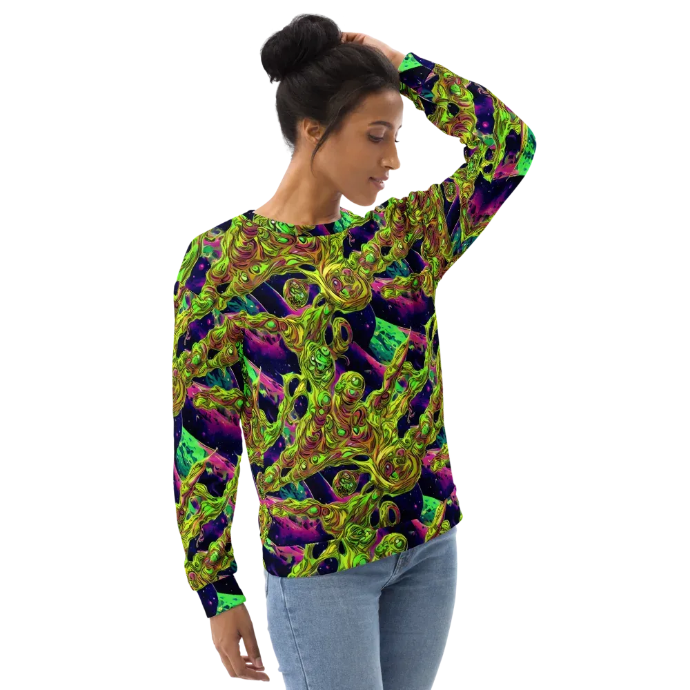 Neon Moonfall on Sweatshirt — Right Front