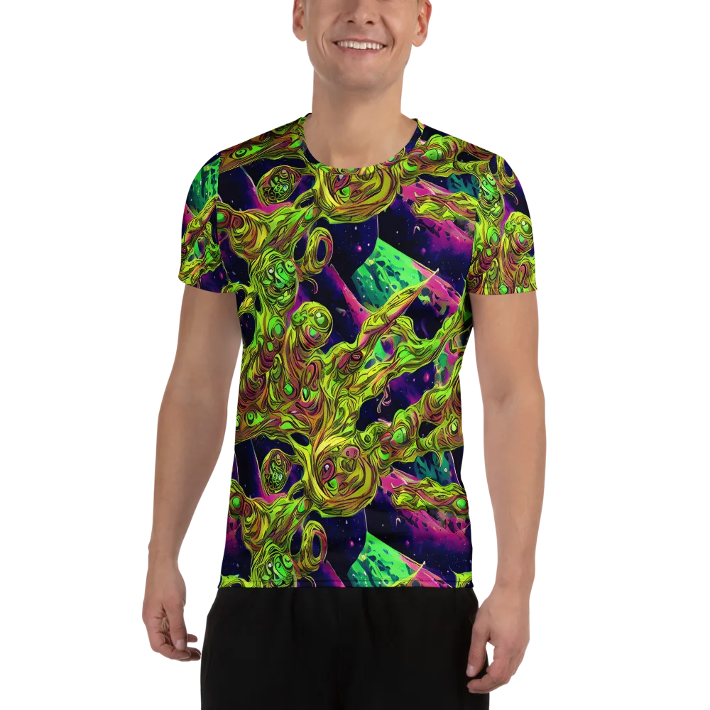 Neon Moonfall on Men's Athletic T-Shirt — Front