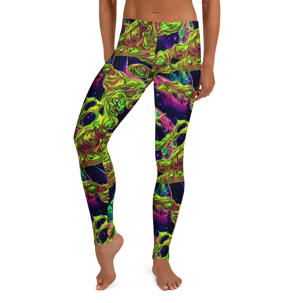 Neon Moonfall on Leggings — Front