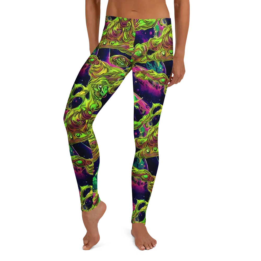 Neon Moonfall on Leggings — Front