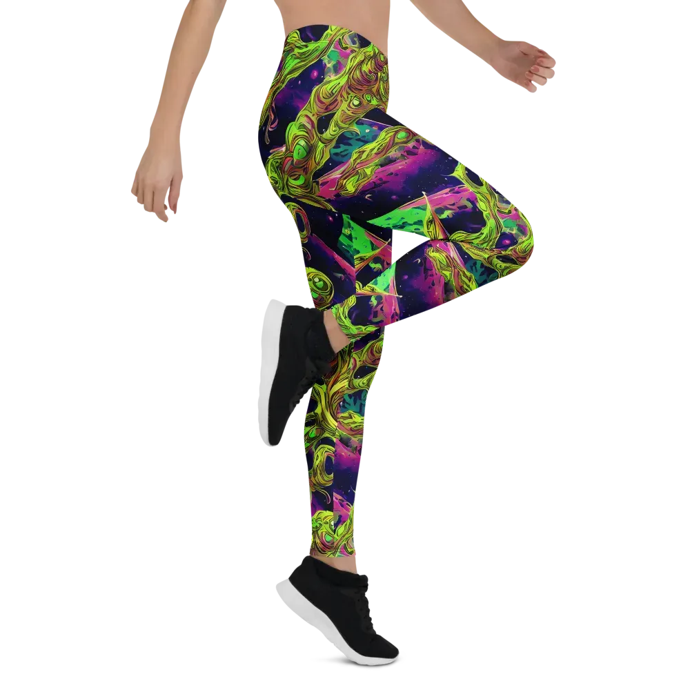 Neon Moonfall on Leggings — Right