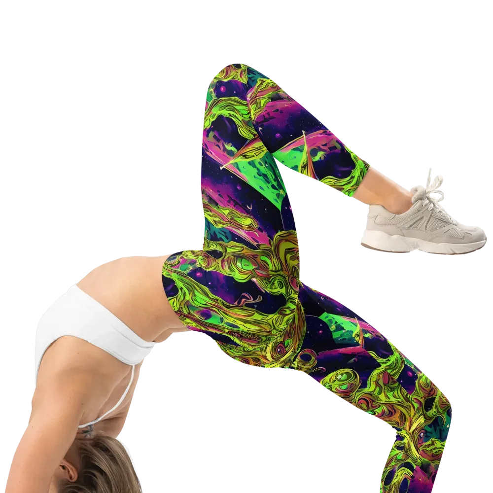 Neon Moonfall on Leggings — Right