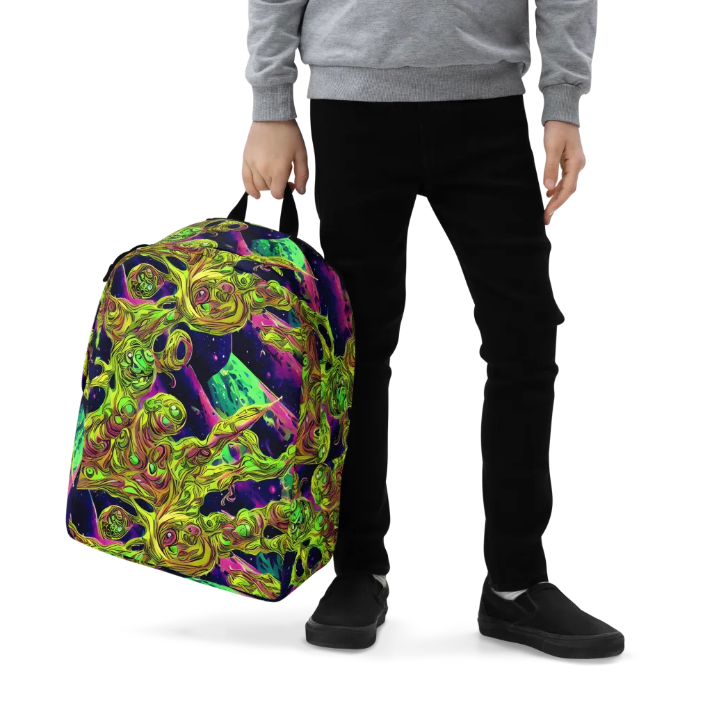 Neon Moonfall on Minimalist Backpack — Zoomed-in