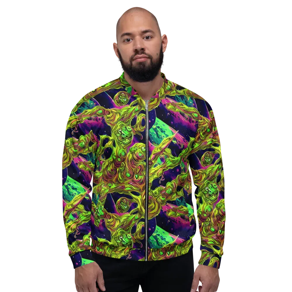 Neon Moonfall on Bomber Jacket — Front
