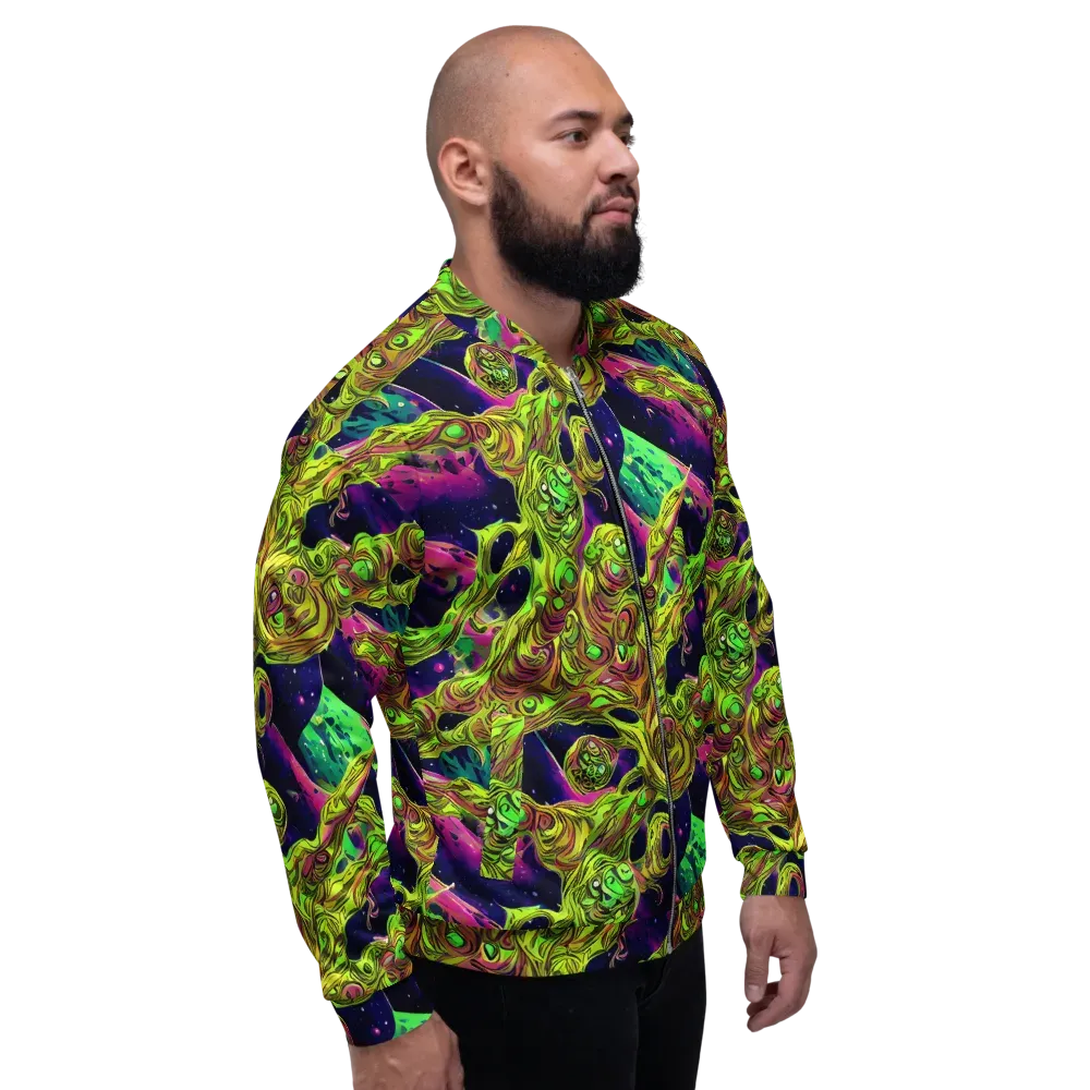 Neon Moonfall on Bomber Jacket — Right