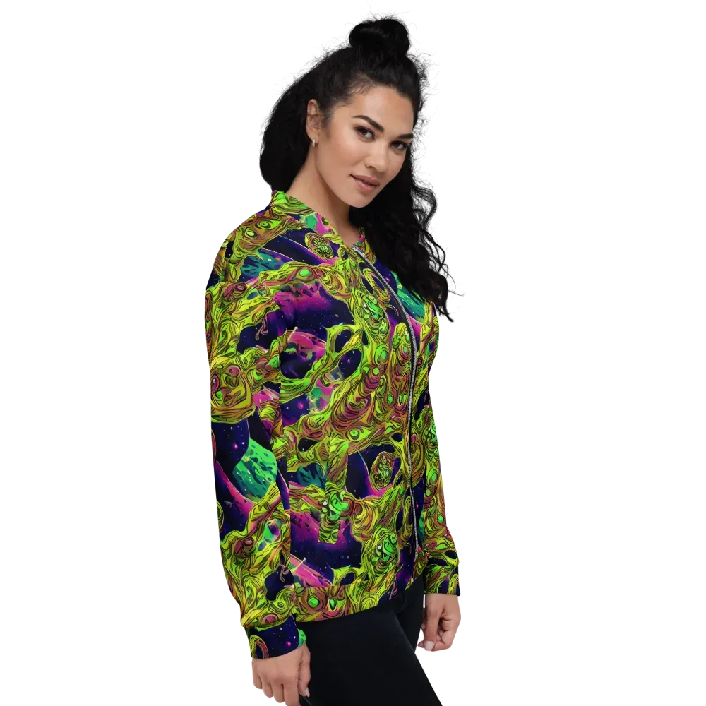 Neon Moonfall on Bomber Jacket — Right