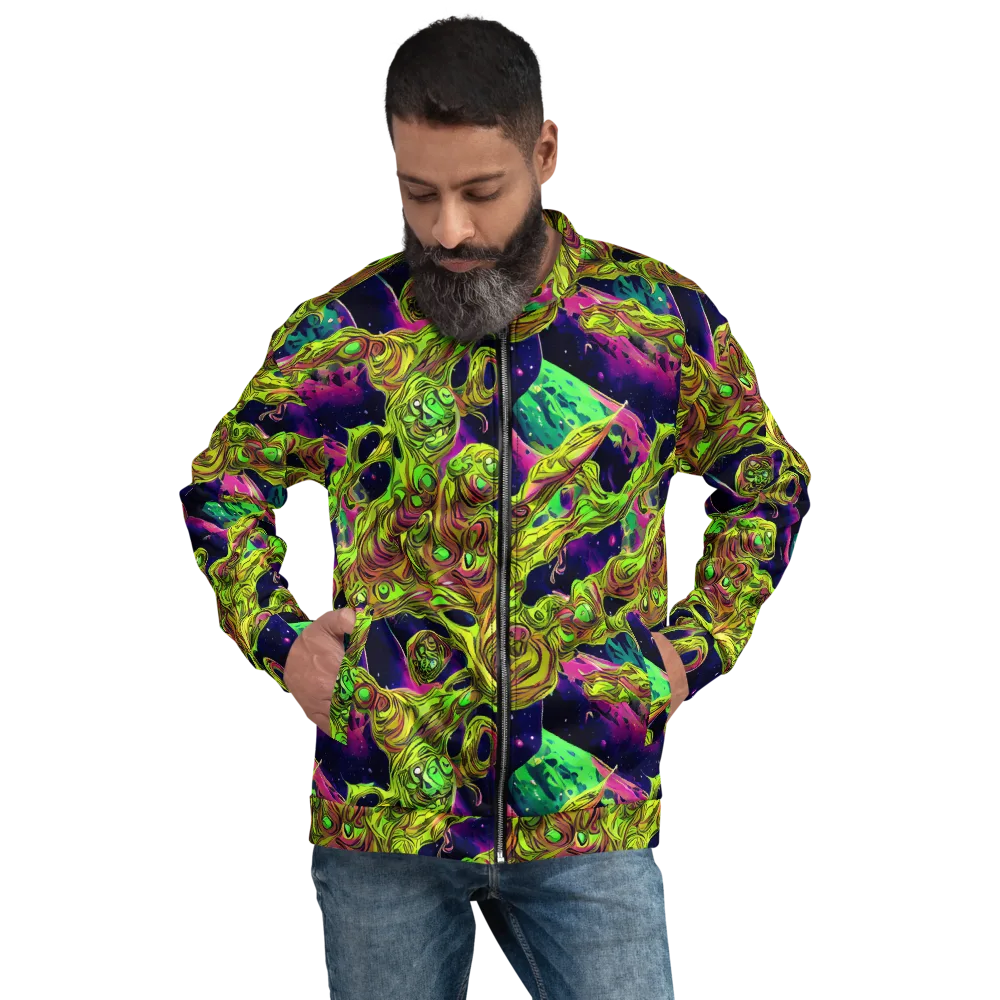 Neon Moonfall on Bomber Jacket — Front