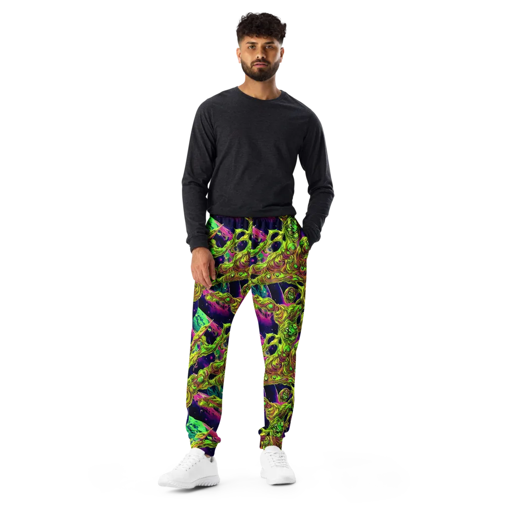 Neon Moonfall on Men's Joggers — Front