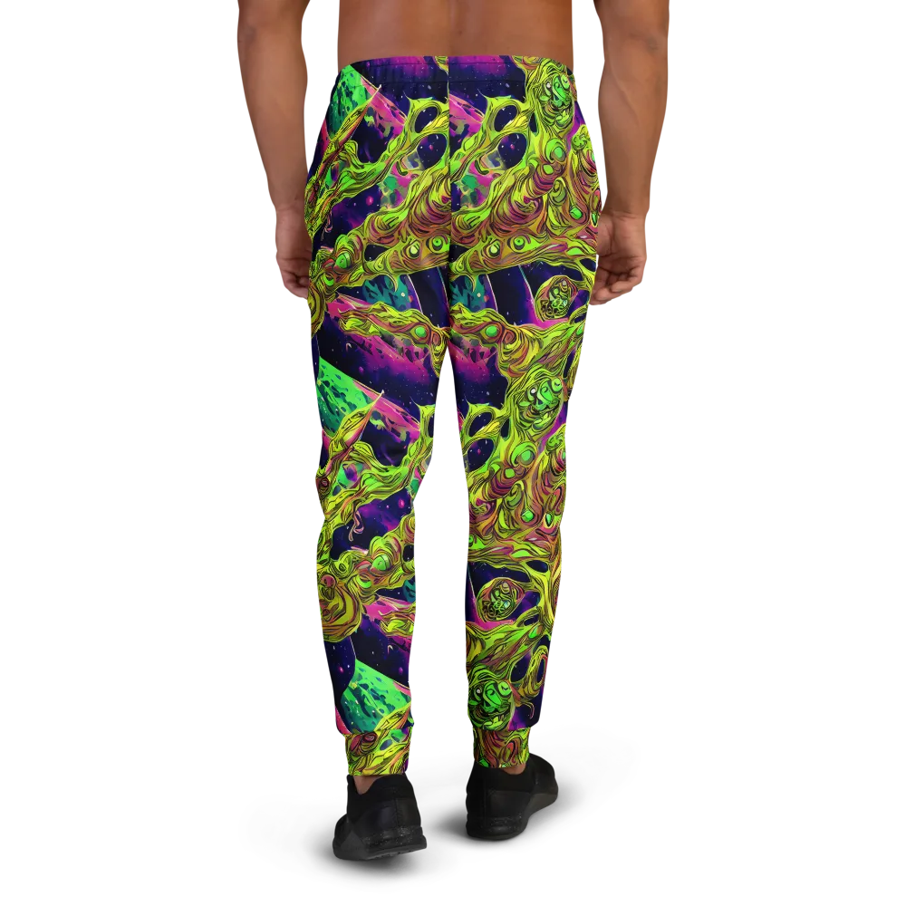 Neon Moonfall on Men's Joggers — Back