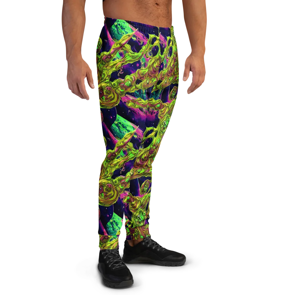 Neon Moonfall on Men's Joggers — Right