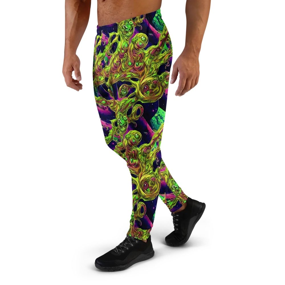 Neon Moonfall on Men's Joggers — Left