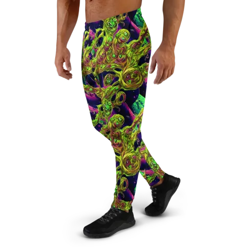 Neon Moonfall on a Men's Joggers