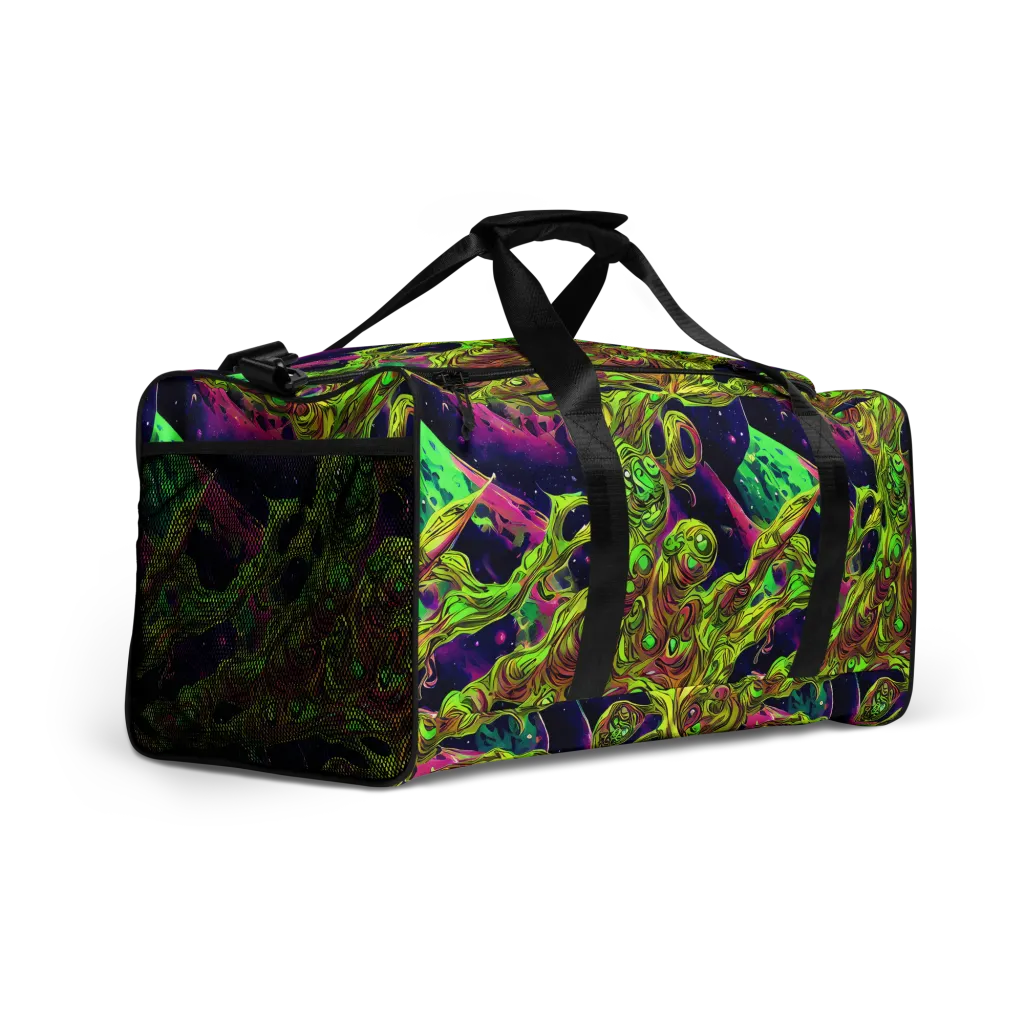 Neon Moonfall on Duffle Bag — Right Front