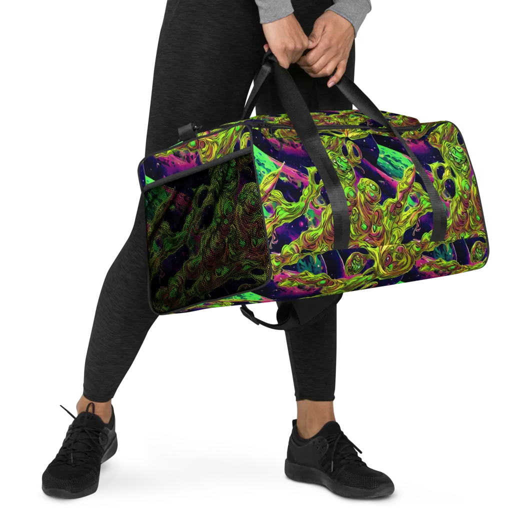 Neon Moonfall on Duffle Bag — Right Front