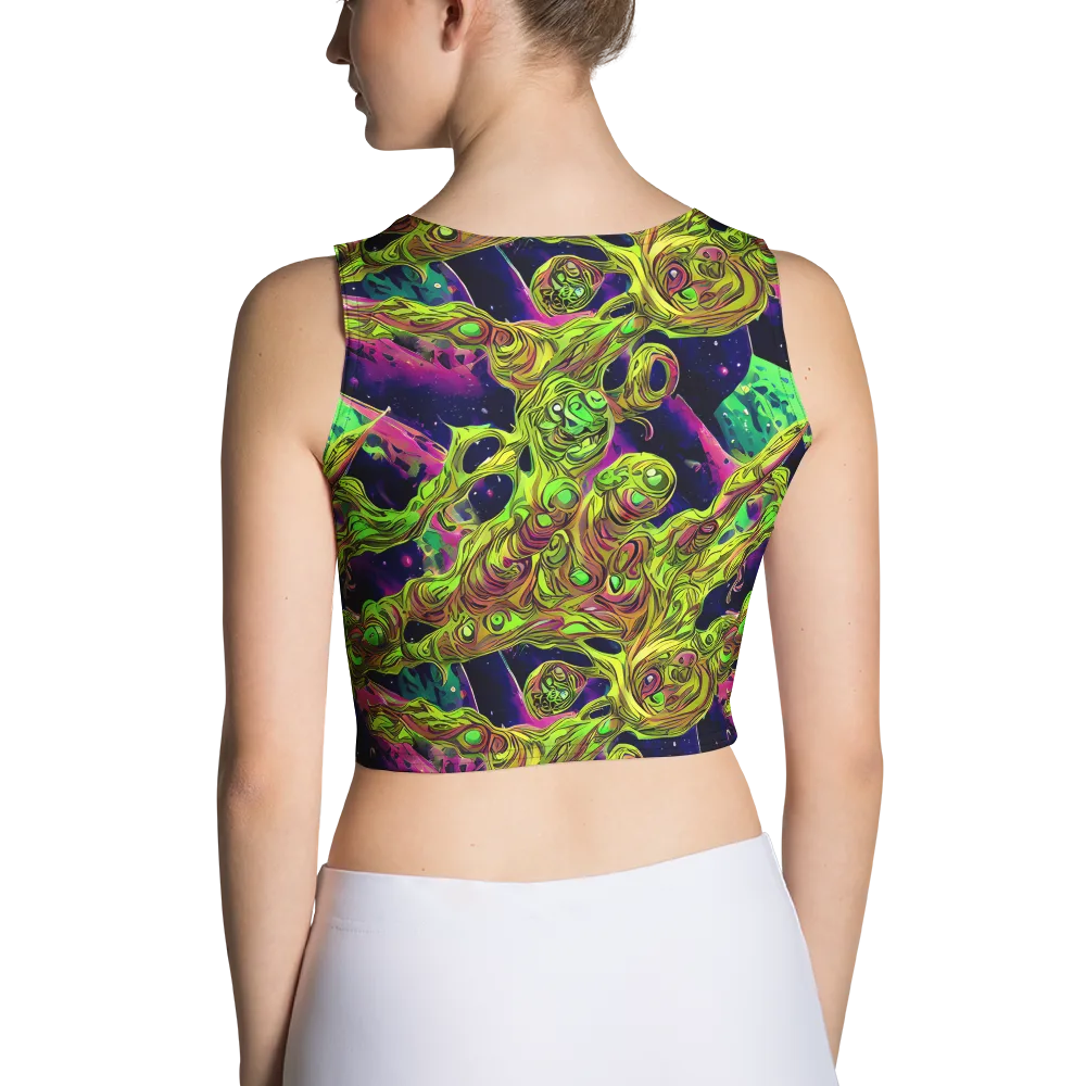 Neon Moonfall on Crop Top — Back