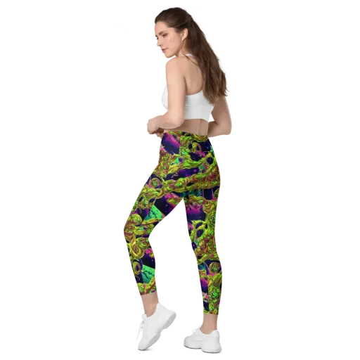 Neon Moonfall on a Leggings with Pockets