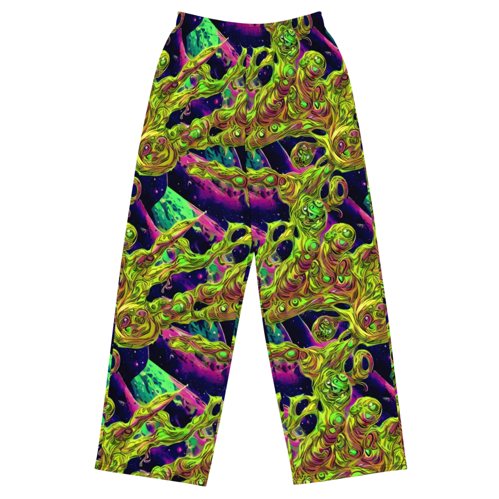 Neon Moonfall on Wide-Leg Pants — Front
