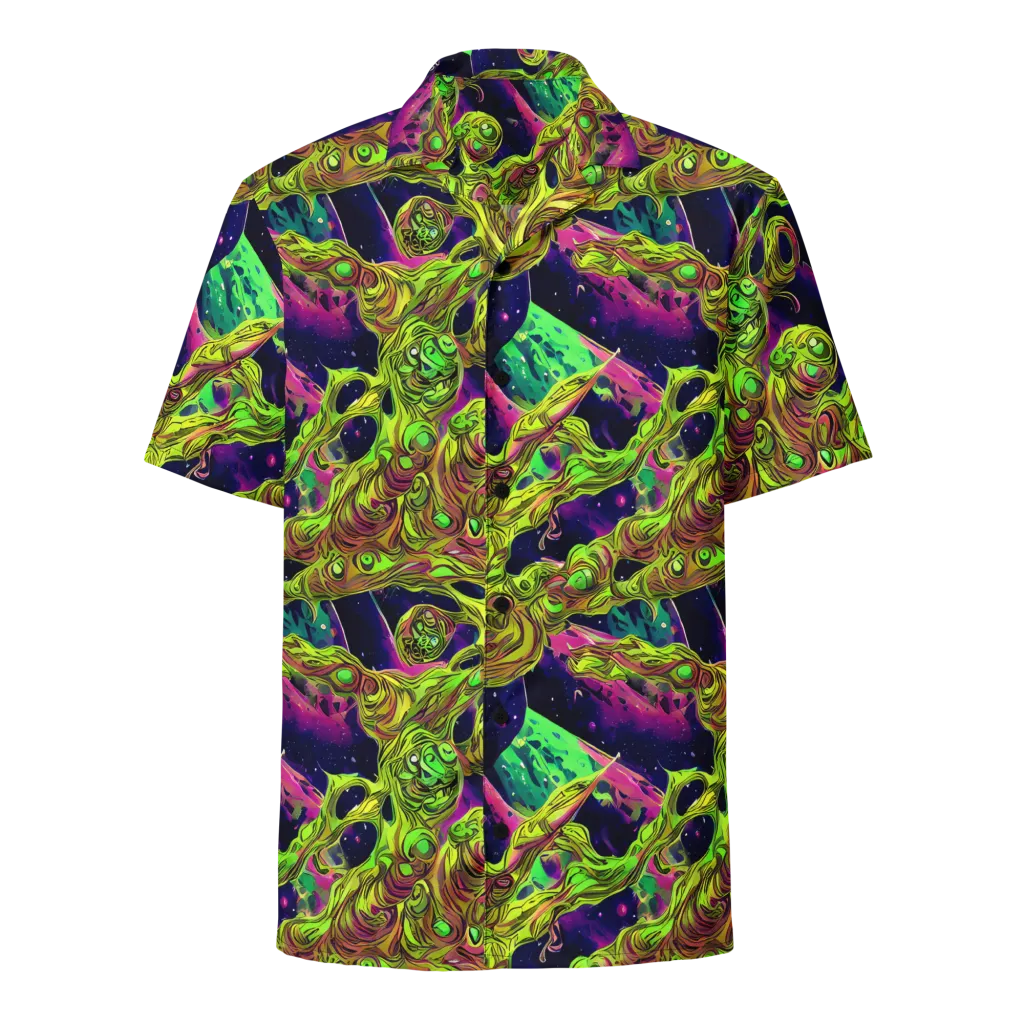 Neon Moonfall on Button Shirt — Front