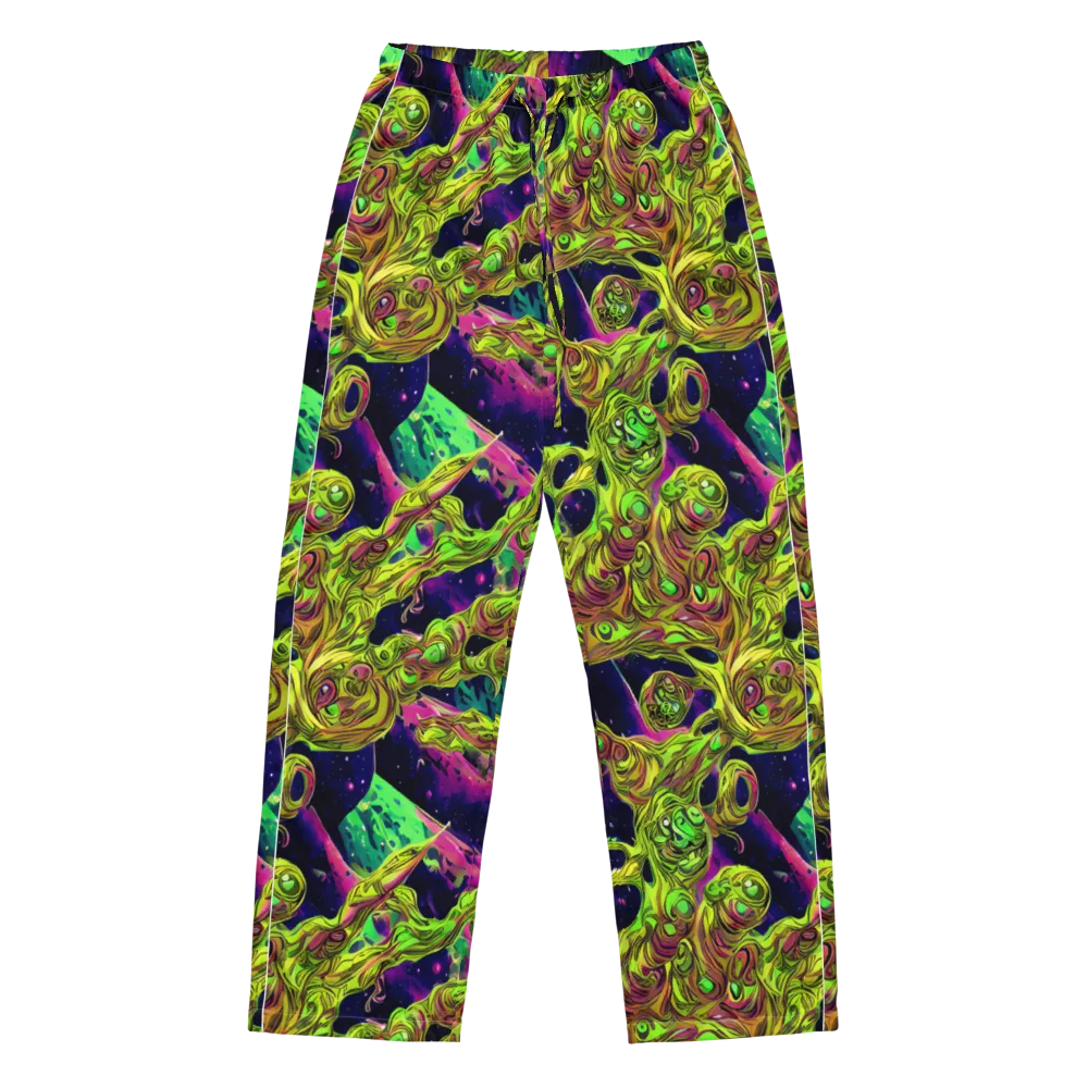 Neon Moonfall on Women's Pajama Pants — Front