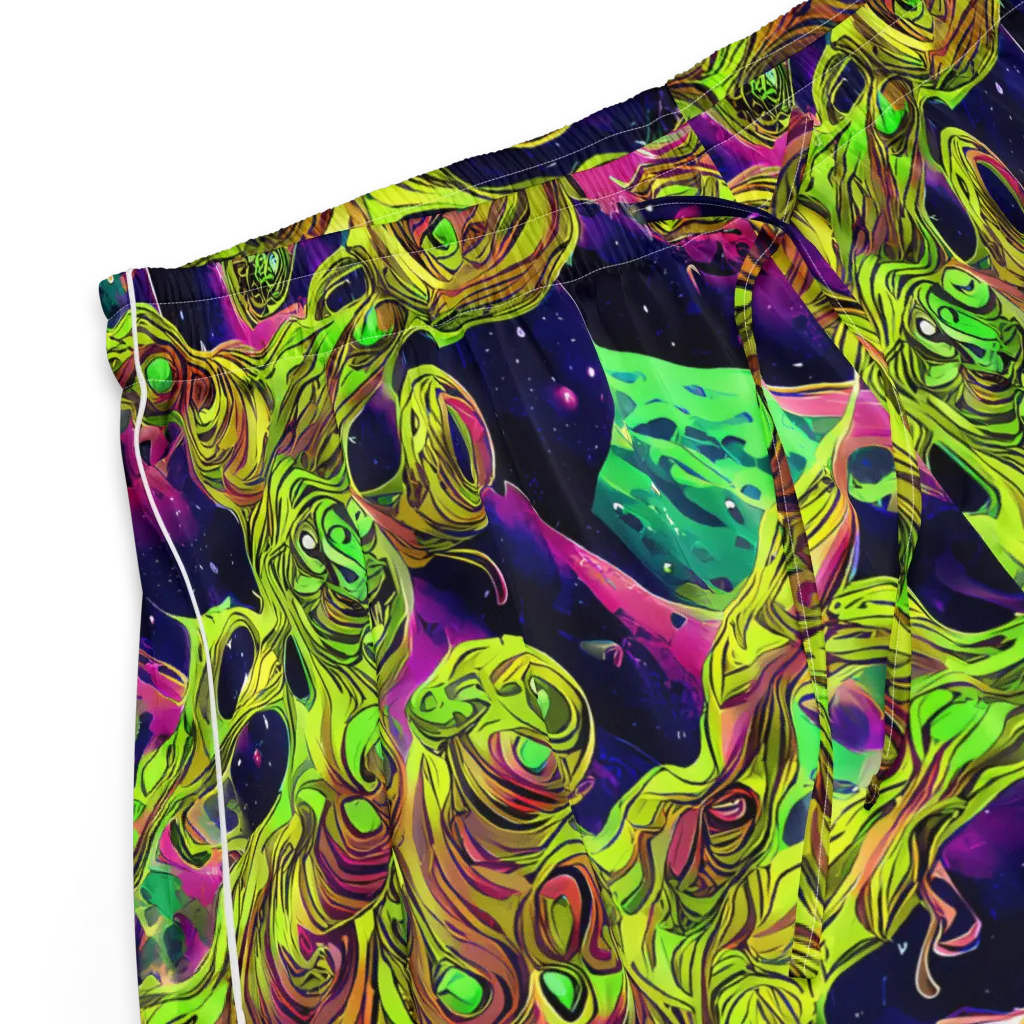Neon Moonfall on Women's Pajama Shorts — Product details