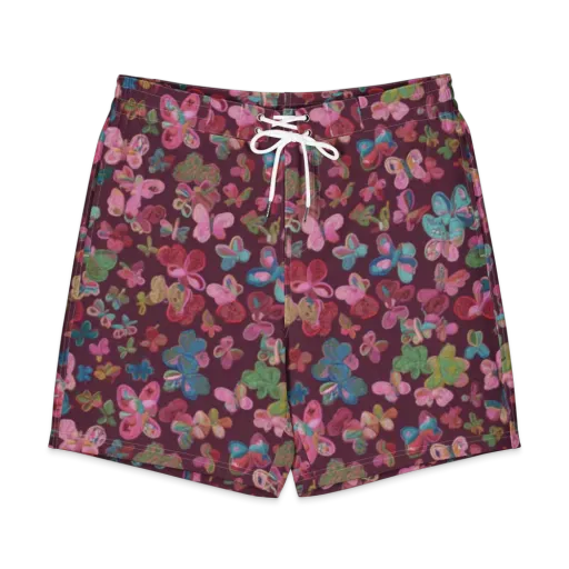 Butterfly Brocade on a Men's Board Shorts