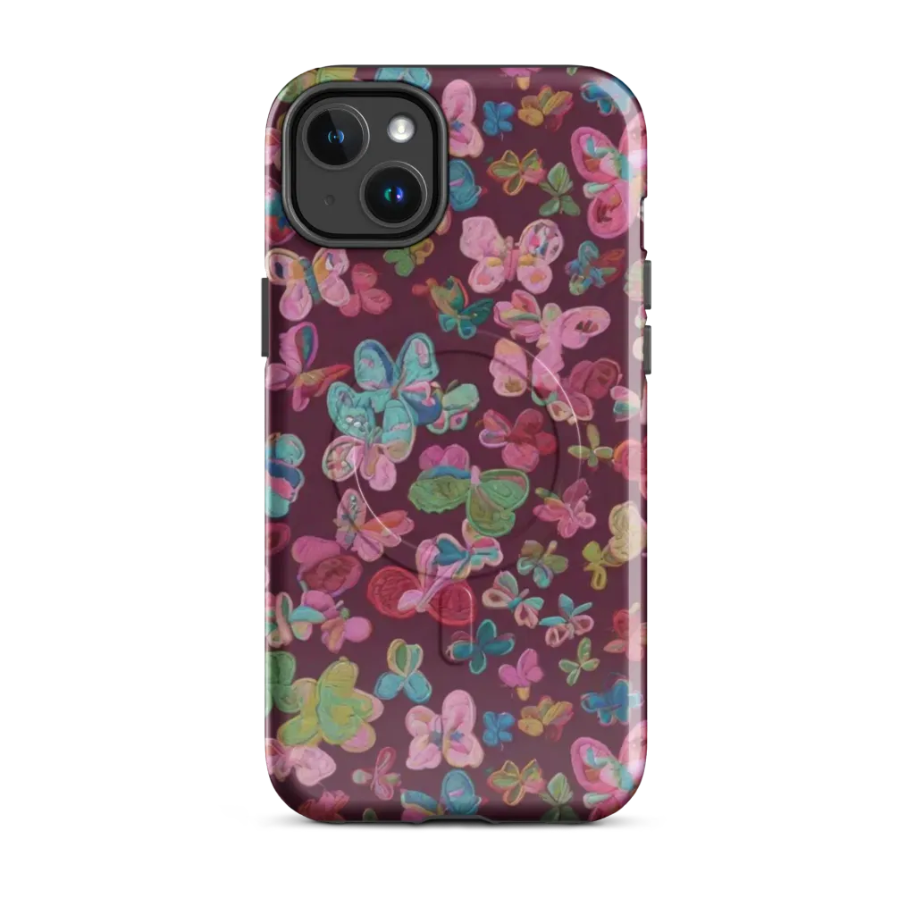 Butterfly Brocade on MagSafe Tough Case for iPhone® — Front