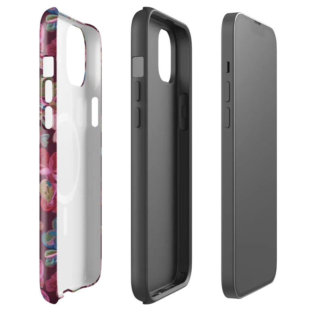 Butterfly Brocade on MagSafe Tough Case for iPhone® — Front