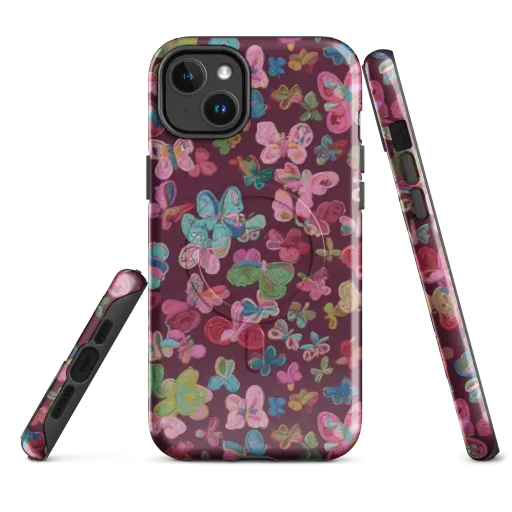 Butterfly Brocade on a MagSafe Tough Case for iPhone®