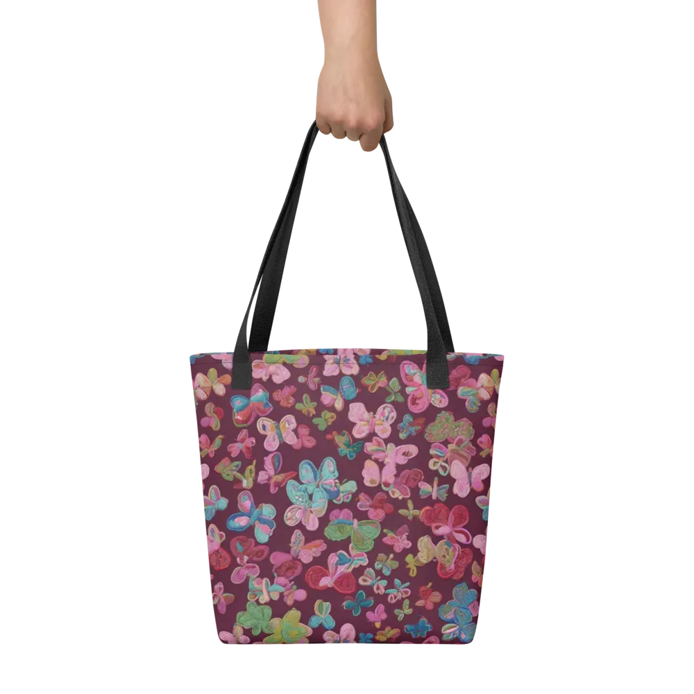 Butterfly Brocade on Tote Bag — Front