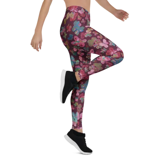 Butterfly Brocade on a Leggings