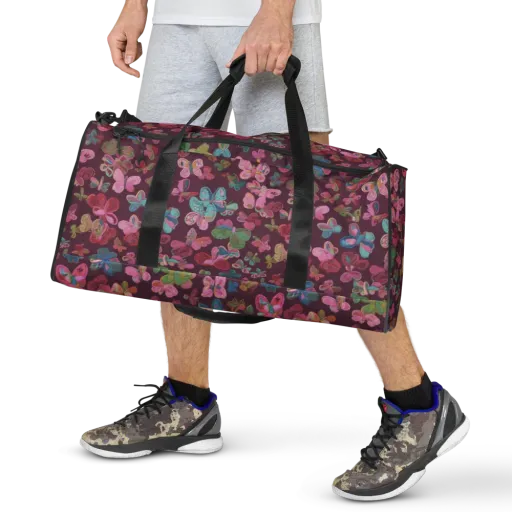 Butterfly Brocade on a Duffle Bag