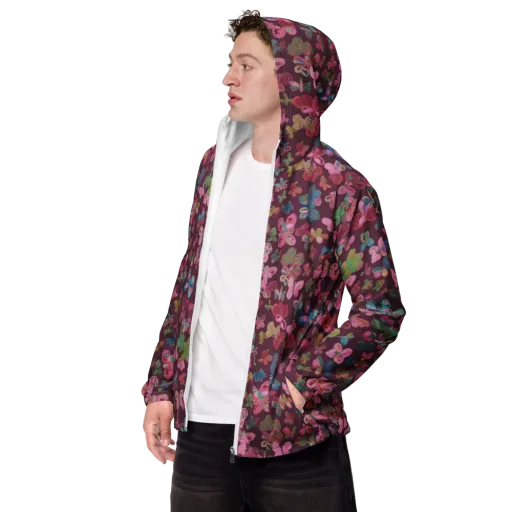 Butterfly Brocade on a Men's Windbreaker