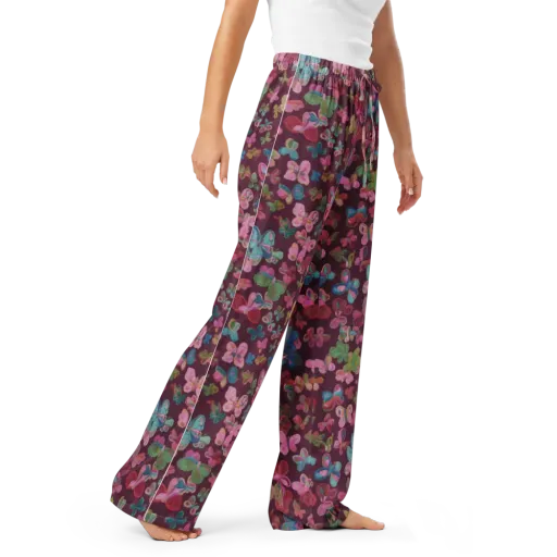 Butterfly Brocade on a Women's Pajama Pants