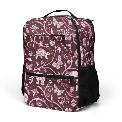 Burgundy Garden on a Utility Backpack